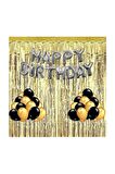 Yetişkin Doğum Günü Seti Happy Bırthday - Balon Ve Perdeli