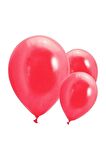 Cansüs Metalik Kırmızı Balon 30 Cm 12 Inch 50li