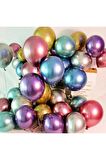 12 Inç Krom Karışık Balon 30 Adet