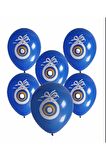Nazar Boncuklu Mavi Maşallah Balon 10 Adet 