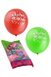 İyi ki Doğdun Baskılı Karışık Renkli Balon  10 Adet