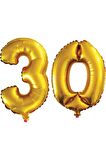 30 Yaş Sayı Folyo Balon Gold 40 İnç 100 cm