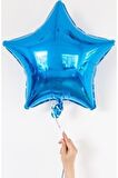 Mavi Yıldız Folyo Balon 45 cm - 1 Adet