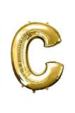 16" Inç 40 Cm Folyo Balon Gold Renk ''C'' Harfi