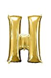 16" Inç 40 Cm Folyo Balon Gold Renk ''H'' Harfi