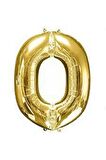 16" Inç 40 Cm Folyo Balon Gold Renk '' O '' Harfi