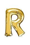 16" Inç 40 Cm Folyo Balon Gold Renk '' R '' Harfi