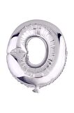 16" Inç 40 Cm Folyo Balon Gümüş Renk '' O '' Harfi