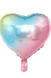 Gökkuşağı Kalp Folyo Balon 45 cm 1 Adet