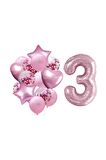 3 Yaş Pembe Folyo Set