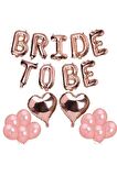 Bride To Be Rose Gold Kalpli Balonlu Folyo Balon Seti
