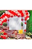 Piknik Temalı Balon Konsepti -100 Adet Metalik+Balon Zinciri Hediye