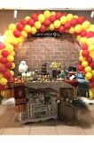 Sarı Kırmızı 100 Adet  Balon Konsepti +Balon Zinciri Hediye