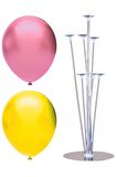 7 Çubuklu Balon Standı + 50 adet balon ( Pembe - Sarı )