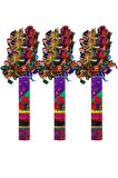 Karnaval Rengarenk Karışık Konfeti ( 30cm ) 3 Adet
