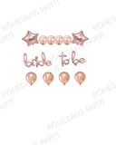 Bekarlığa Veda Partisi Bride To Be Yazılı Folyo Balon ve Balon Seti