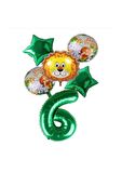 Yeşil Rakam Yıldız Aslan Hayvan Folyo Balon Seti Yaş 6