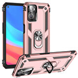 Oppo A76 Uyumlu Kılıf Standlı Manyetik Yüzüklü Military Ring TPU Cover