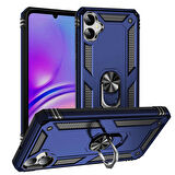 Samsung Galaxy A05 Uyumlu Kılıf Standlı Manyetik Yüzüklü Military Ring TPU Cover