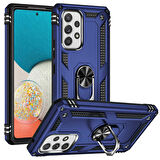 Samsung Galaxy A53 5G Uyumlu Kılıf Standlı Manyetik Yüzüklü Military Ring TPU Cover