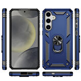 Samsung Galaxy S24 Plus Uyumlu Kılıf Standlı Manyetik Yüzüklü Military Ring TPU Cover