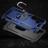 Samsung Galaxy S24 Plus Uyumlu Kılıf Standlı Manyetik Yüzüklü Military Ring TPU Cover