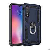 Xiaomi Mi 9 Uyumlu Kılıf Standlı Manyetik Yüzüklü Military Ring TPU Cover