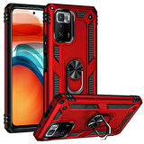 Xiaomi Poco X3 GT Uyumlu Kılıf Standlı Manyetik Yüzüklü Military Ring TPU Cover