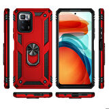 Xiaomi Poco X3 GT Uyumlu Kılıf Standlı Manyetik Yüzüklü Military Ring TPU Cover