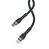 İki Ucu Type-c Data veri Şarj PD Kablo Type-C to Type-C Şarj ve Data Kablosu (50cm 100W)
