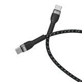 İki Ucu Type-c Data veri Şarj PD Kablo Type-C to Type-C Şarj ve Data Kablosu (50cm 100W)