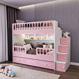 Panjur Yavrulu Ranza Pembe & Beyaz Çelik Destekli MDF Membran Kaplama %100 MDF