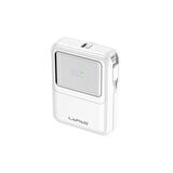10000 mAh Kablosuz Powerbank Dijital LED Ekranlı, Type-C & Lightning Kabloları, Güçlü 15W Hızlı Şarj