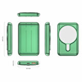 LED Göstergeli Kablosuz MagSafe Uyumlu 10000 mAh Powerbank USB ve Type-C Portlu, (Wireless 5W şarj)