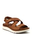 Venüs 23021716 Hakiki Deri Comfort Kadın Sandalet  - Taba