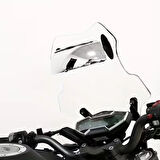 Motosiklet Kör Nokta Aynası – 180° Geniş Açılı Evrensel Uyumlu Rüzgarlıklı Arka Görüş Güvenlik Aynası (Tekli)