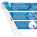 Şarjlı Diş Fırçası Oral-b Ile Uyumlu 4 Adet Yedek Başlık 1 Pakette 4 Başlık