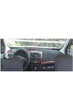 2009-2013 Modellerine Uygun Fiat Doblo Torpido Koruma Halısı Siyah Kenar Renk Kırmızı