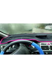 2001-2008 Modellerine Uygun Peugeot 307 Torpido Koruma Halısı Siyah Kenar Renk Kırmızı