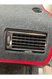 1997-2005 Modellerine Uygun Volkswagen Bora Torpido Koruma Halısı Siyah Kenar Renk Kırmızı