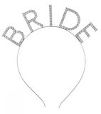 Bekarlığa Veda Kristal Taşlı Gümüş Bride Tacı