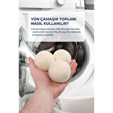 3'lü Yün Kurutma Topu Seti