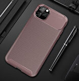 Apple iPhone 11 Pro Uyumlu Kılıf Ultra Slim Fit Karbon Silikon