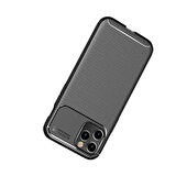 Apple iPhone 12 Pro Uyumlu Kılıf Ultra Slim Fit Karbon Silikon