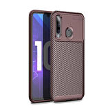 Huawei Honor 20 Lite Uyumlu Kılıf Ultra Slim Fit Karbon Silikon