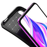 Huawei P Smart Pro 2019 Uyumlu Kılıf Ultra Slim Fit Karbon Silikon
