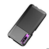 Huawei P Smart Pro 2019 Uyumlu Kılıf Ultra Slim Fit Karbon Silikon