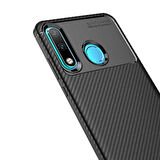 Huawei P30 Lite Uyumlu Kılıf Ultra Slim Fit Karbon Silikon