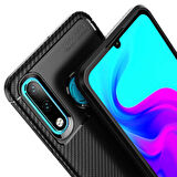 Huawei P30 Lite Uyumlu Kılıf Ultra Slim Fit Karbon Silikon