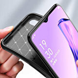 Oppo A31 Uyumlu Kılıf Ultra Slim Fit Karbon Silikon